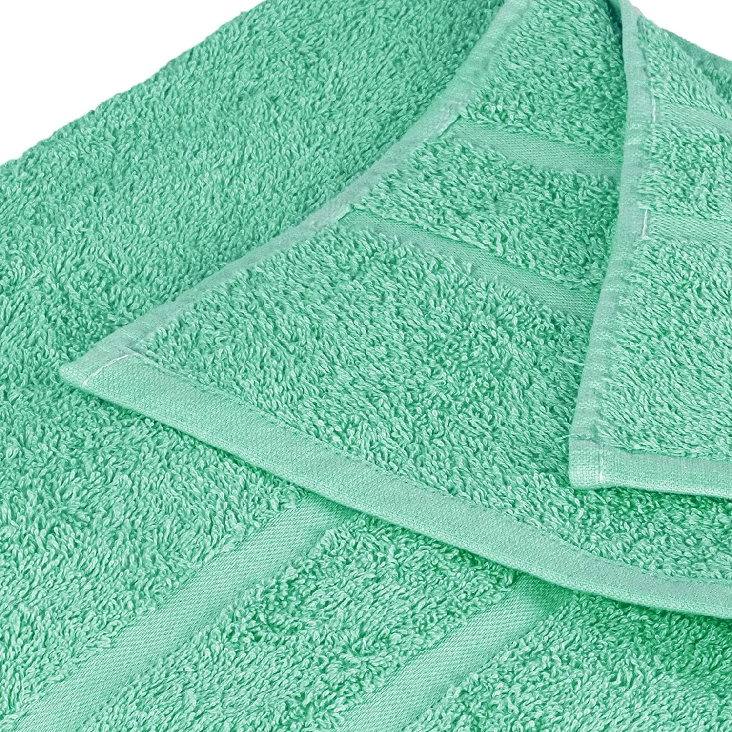 STICKANDSHINE Frottee-Handtücher · Smaragdgrün · 100% Baumwolle · 500 g/m²